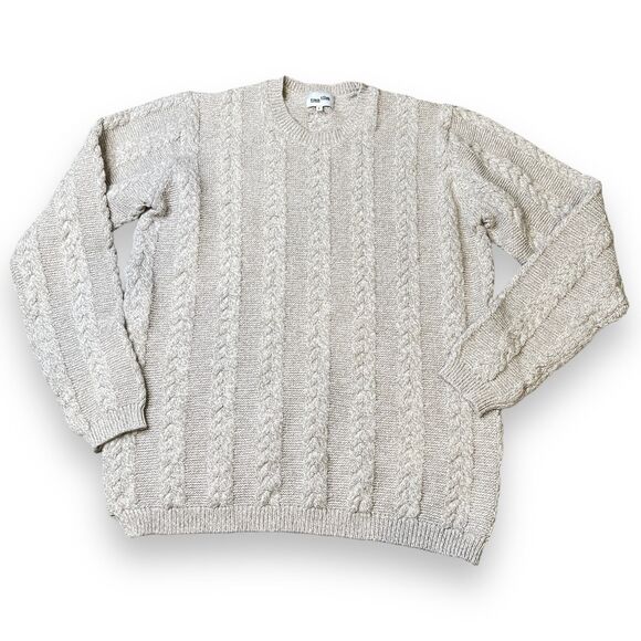 Frank and Oak Cream Cable Knit Sweater Women's L Classic Capsule - Picture 1 of 6